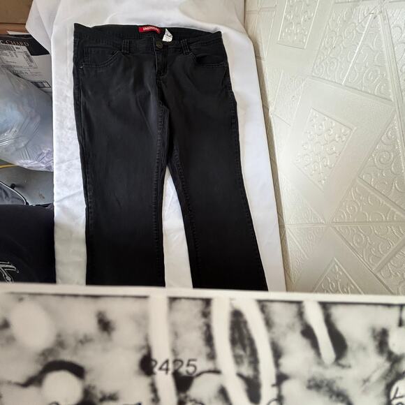 UNION BAY Unionbay Size 15 Black Jeans Women's Teens Stretch boot cut Vietnam - Picture 12 of 14